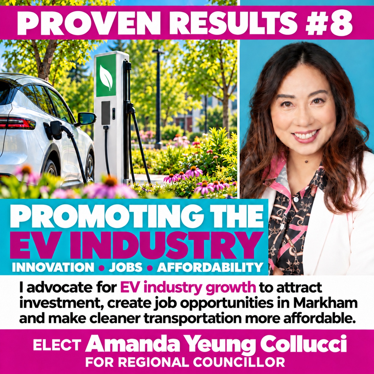 Campaign graphic: Promoting the EV industry