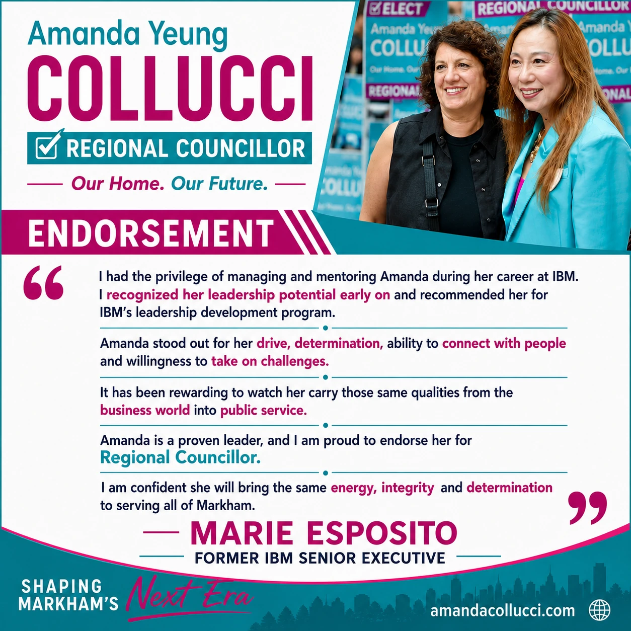 Endorsement artwork: Marie Esposito